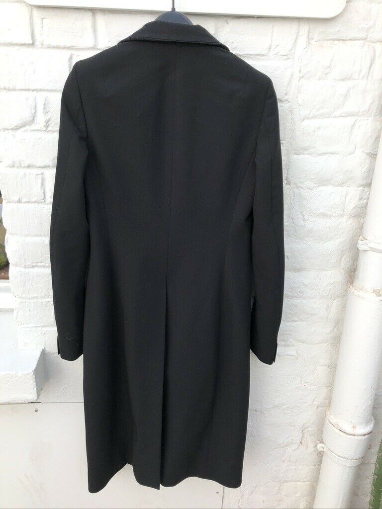 All Saints Long Black Coat Lightweight - Mid season Coat Size XS