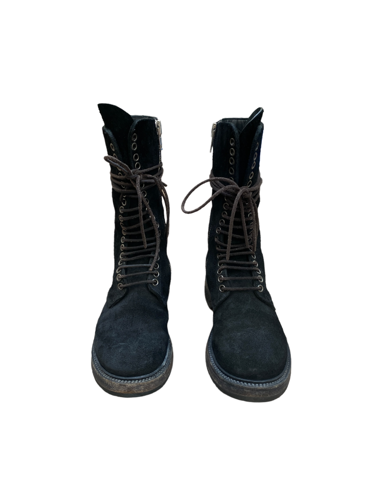 Black Suede Leather Boots