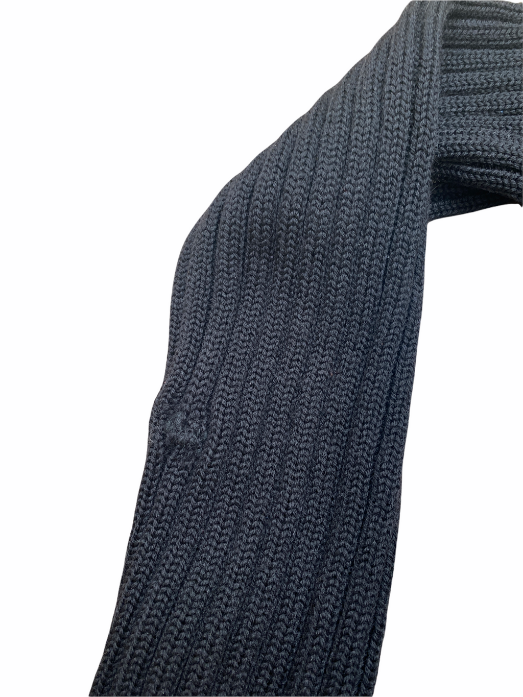Open Shoulders Black Knit Sweater