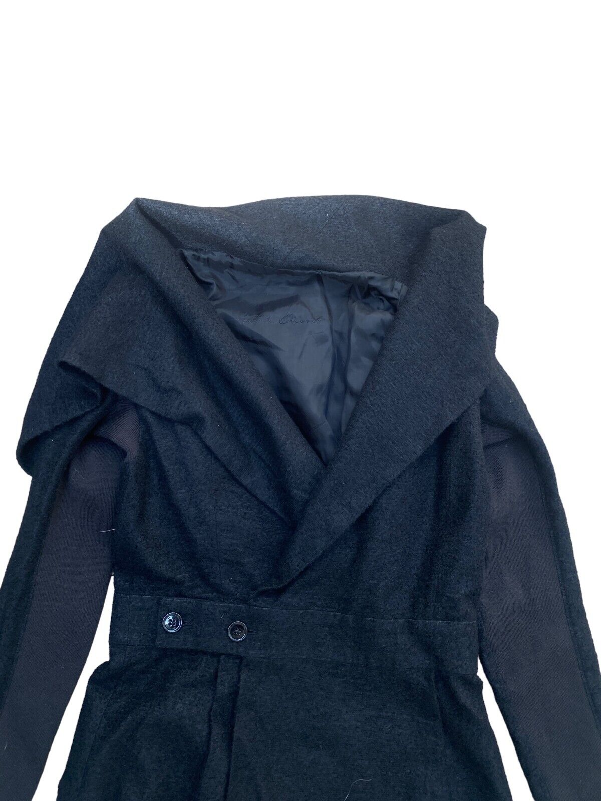 Black Cashmere Silk Coat