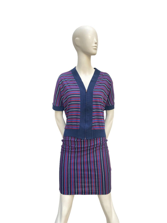 Junior  Vintage Striped Twin Set
