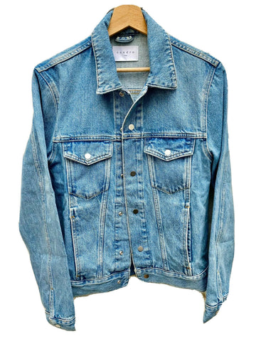 Sandro Light Blue Denim Jacket Superb Color Size S