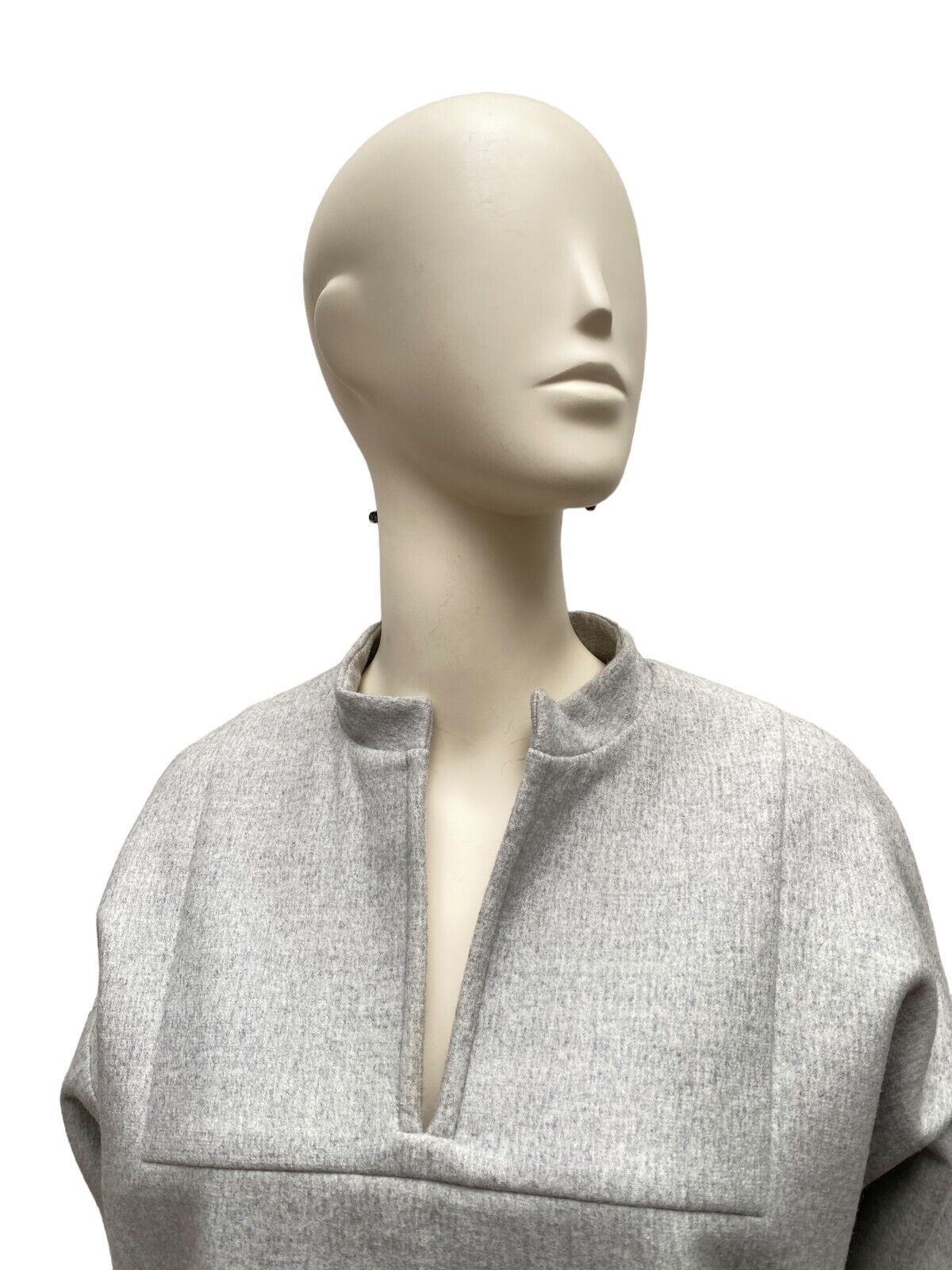 Grey Wool Dress Loose Fit  Size 38 / M